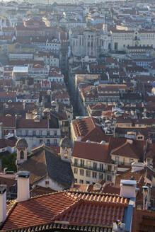 Portugal, Lisbon, City buildings seen from Sao Jorge Castle - RPSF00294