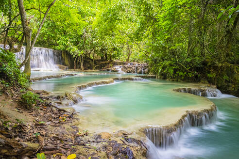 Wasserfall Kuang Si (Tat Kuang Si), Laos - CAVF79167