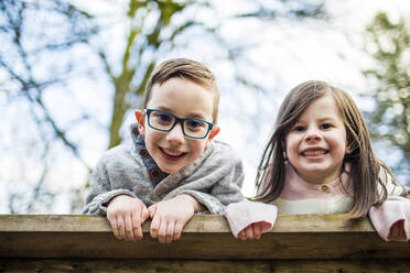 Portrait of attractive siblings, brother and sister. - CAVF79374