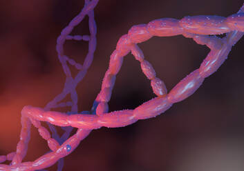 Three dimensional render of coronavirus DNA helix - SPCF00635