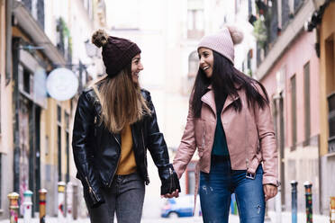 Beautiful Lesbian Couple walking.. LGBT Concept. - CAVF80134