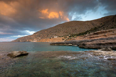 Coastal landscape near Goudouras village in southern Crete. - CAVF80192