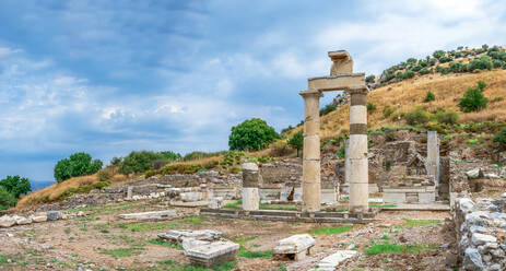 Prytaneion ruins in the ancient Ephesus, Turkey - CAVF80482