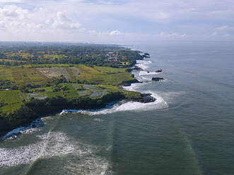 Indonesia, Bali, Aerial view of island coastline - KNTF04555