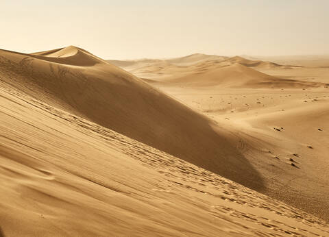 Desert dunes, Walvis Bay, Namibia stock photo