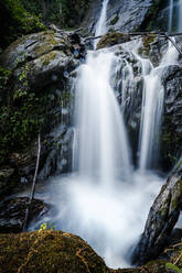 Long exposure of Wachiratharn Waterfall, Doi Inthanon National Park, Chiang Mai, Thailand, Southeast Asia, Asia - RHPLF14623