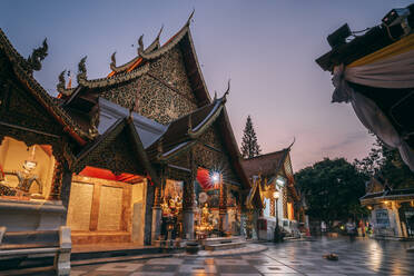 Sonnenaufgang im Wat Phra That Doi Suthep Tempel, Chiang Mai, Thailand, Südostasien, Asien - RHPLF14631