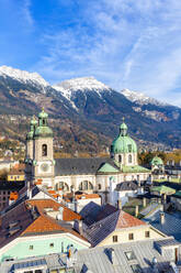 Dom St. Jakobus von oben, Innsbruck, Tirol, Österreich, Europa - RHPLF14834