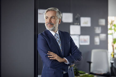 Portrait of confident mature businessman in office - RBF07673