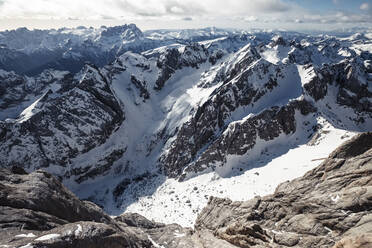 Italien, Trentino, Aussicht vom Gipfel der Marmolada - WFF00443