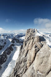 Italien, Trentino, Blick auf den schneebedeckten Berg Marmolada - WFF00444