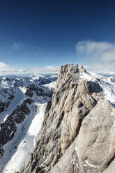 Italy, Trentino, Scenic view of snowcapped Marmolada mountain - WFF00444