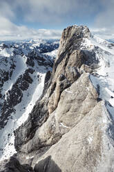 Italien, Trentino, Blick auf den schneebedeckten Berg Marmolada - WFF00446