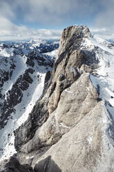 Italy, Trentino, Scenic view of snowcapped Marmolada mountain - WFF00446