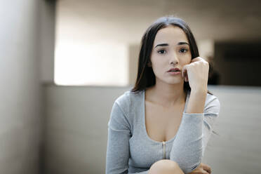 Portrait of thoughtful woman - TCEF00615