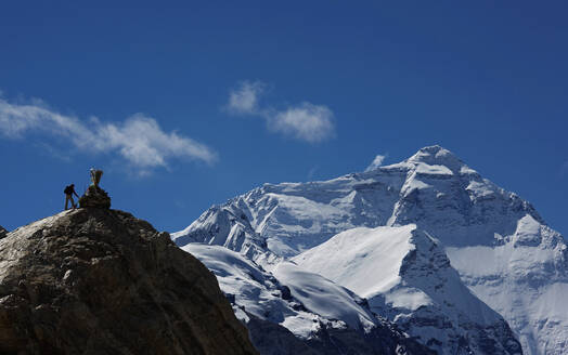 Die Nordwand des Mount Everest von der tibetischen Seite aus gesehen - CAVF81030