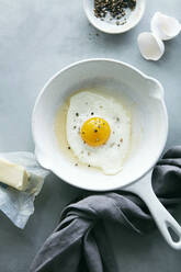 Fried Sunny Side Up Egg in Frying Pan - CAVF81888