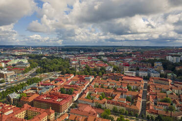 Sweden, Gothenburg, Aerial view of city - TAMF02224