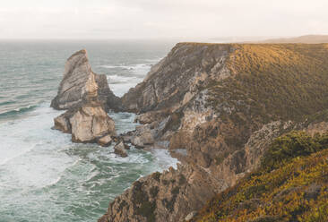 Rock formations at Ursa Beach, Lisboa Region, Portugal - FVSF00335