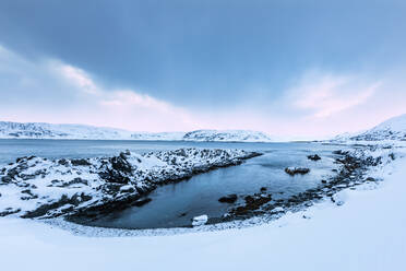 Küstenlandschaft im Winter, Berlevag, Norwegen - WVF01591