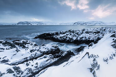 Küstenlandschaft im Winter, Berlevag, Norwegen - WVF01593