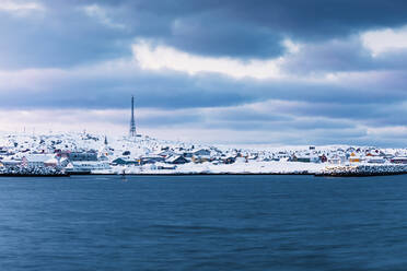 Stadtbild von Berlevag im Winter, Norwegen - WVF01597