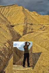 Bardenas Reales, Desierto de Bardenas Reales, Wüste von Bardenas Reales Navarra Spanien Diese besondere Felsformation - CAVF82093