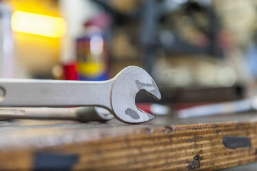 Detail of screw wrench in bike shop - DIGF11606