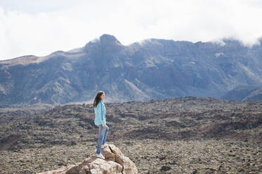 Female hiker, Tenerife, Balearic Islands, Spain - DIGF12129