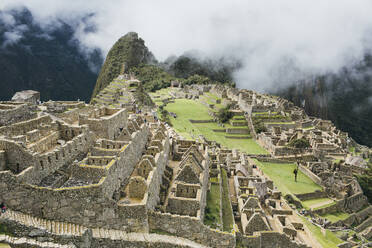 The famous ruins of the lost city of Machu Picchu, Peru - CAVF82422