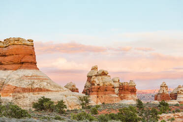 Sunset at the Doll House in the Maze in canyonlands utah - CAVF82470