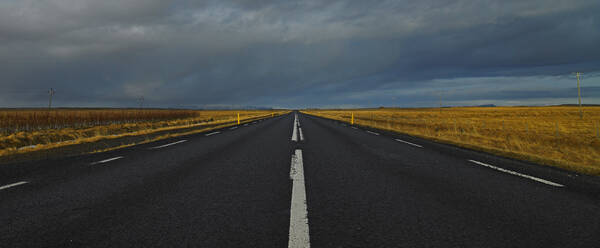 Panoramic view of road in Iceland - CAVF82786