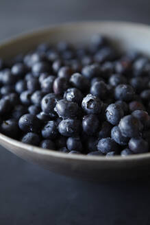 Blaubeeren in Schale mit Wassertropfen Detail - CAVF82942