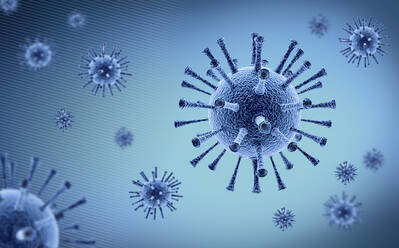 Coronavirus - Microbiology And Virology Concept - CAVF83003