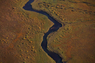 Meandering river in south east Iceland - CAVF83410