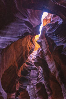 Inside of Antelope Canyon, color and textures - CAVF83542