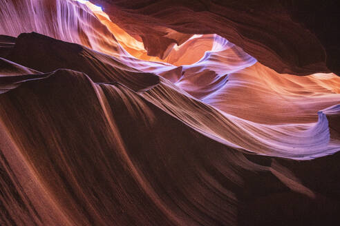 Inside of Antelope Canyon, color and textures - CAVF83544