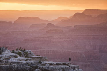 Lights and shadows at sunset in grand canyon - CAVF83590