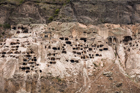 Georgia, Samtskhe-Javakheti, Vardzia cave monastery stock photo