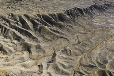 Erosion Paints Lines in the Utah Desert - CAVF83745