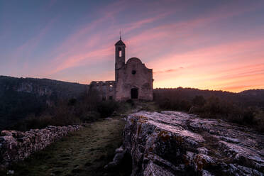 Church castle sunset sky colors - CAVF84254