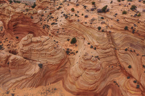 Strange Rock Formations in Wah Weap Arizona Desert - CAVF84349