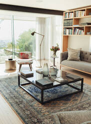 Modern home showcase interior living room - HOXF06284
