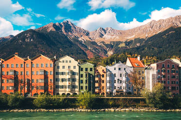 Houses By River And Buildings Against Sky - EYF05068