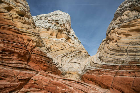 A wave-like sandstone formation in White Pocket, Vermilion Cliffs - CAVF84511