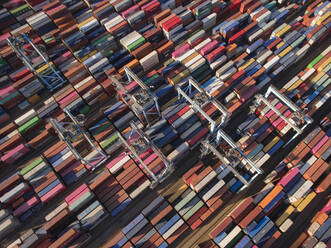 Shipping Containers Fill Port on East Coast - CAVF84730