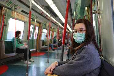 Woman Sitting In Train - EYF05267
