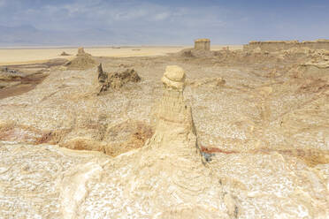 Luftaufnahme der Salzberge von Dallol, Danakil-Senke, Region Afar, Äthiopien, Afrika - RHPLF15229