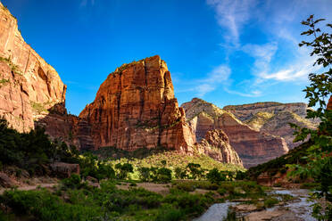 Low Angle View Of Angels Landing In Zion National Park - EYF05808