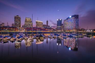 Illuminated Cityscape With Waterfront - EYF05971